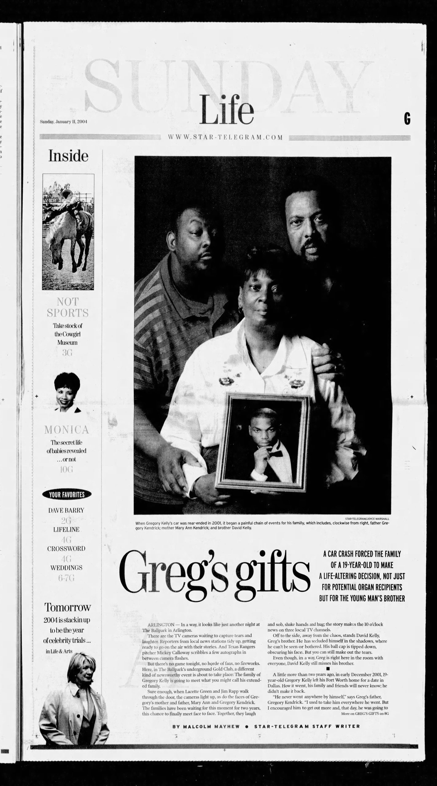 Greg’s Gifts: A car crash forced the family of a 19-year-old to make a life-altering decision, not just for potential organ recipients but for the young man’s own brother