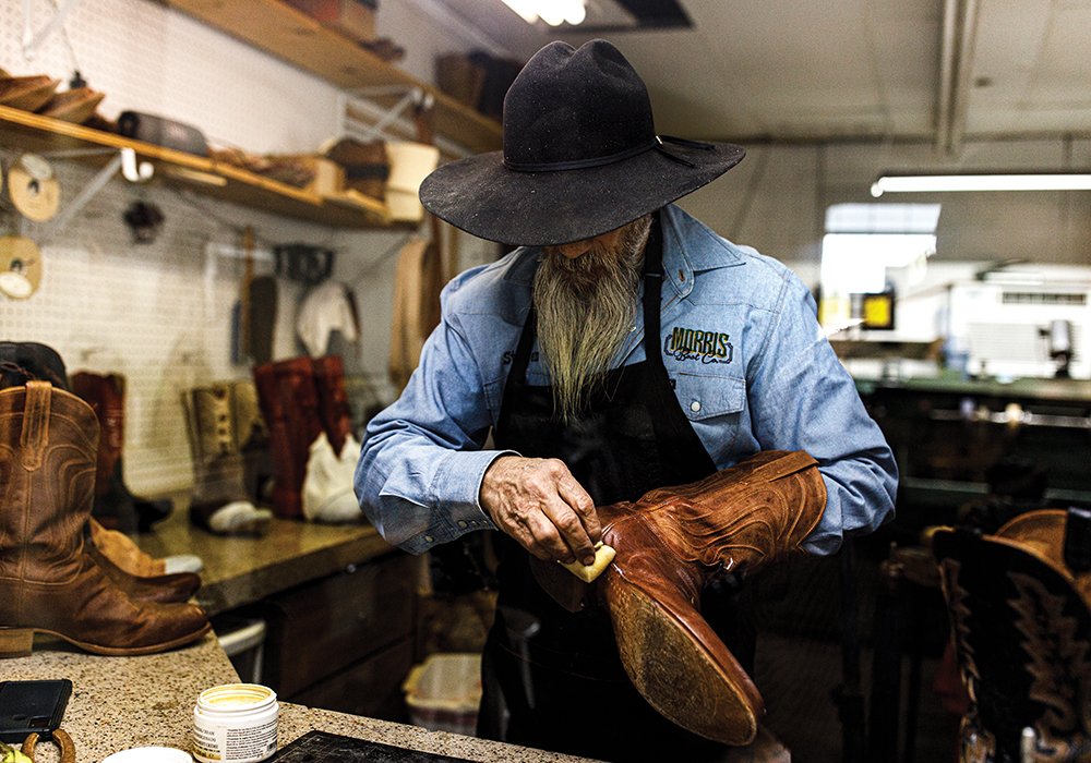 Steven Parker is keeping the art of bootmaking alive