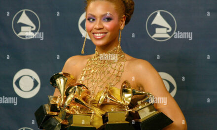 Beyonce wins big at the 46th Grammy Awards, 2004